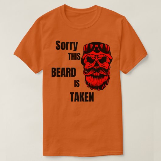 Mannen, deze baard wordt ingenomen met Shirt Valen (Design voorkant)