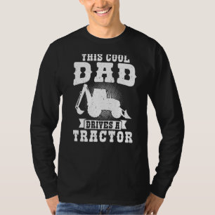 Mannen deze kool pap bestuurt een tractor tractore t-shirt