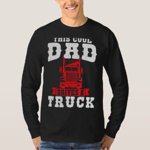 Mannen deze kool pap rijdt een vrachtwagen t-shirt