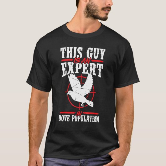Mannen Deze man is een expert in de hondenpopulati T-shirt (Voorkant)