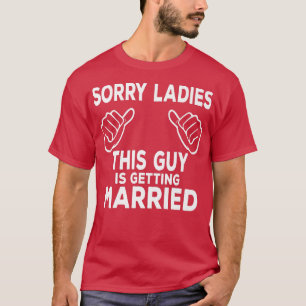 Mannen deze man wordt gehuwd met gehuwde bachelor t-shirt