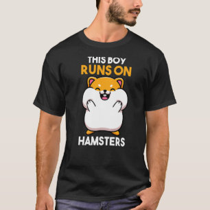 Mannen die deze jongen op hamsters loopt t-shirt