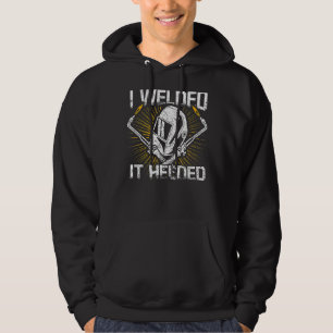 Mannen die ik heb gelast hielpen Helmet Acetylene Hoodie