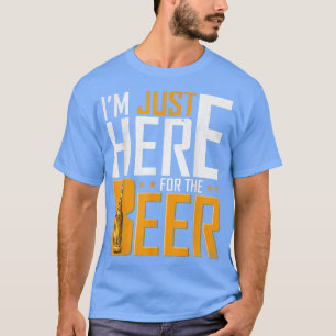 Mannen die ik hier alleen ben voor de bierengrappi t-shirt
