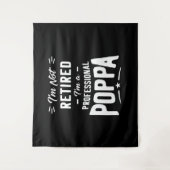 Mannen die ik niet moe ben... Ik ben een professio Wandkleed (Voorkant)