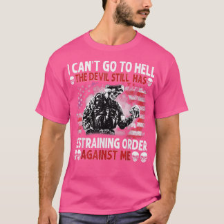 Mannen die ik niet naar de hel kan, de duivel heef t-shirt