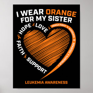 Mannen die ik Oranje Draag heb voor mijn zuster Le Poster