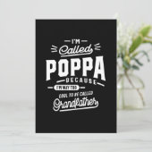 Mannen die ik Poppa heet, omdat ik veel te veel ge Bedankkaart (Staand voorkant)