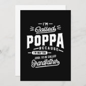 Mannen die ik Poppa heet, omdat ik veel te veel ge Bedankkaart (Voorkant / Achterkant)