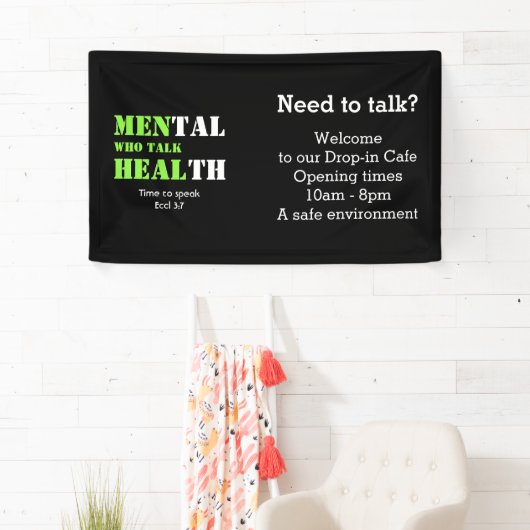 MANNEN DIE PRATEN HEAL Custom Mental Health Drop-I Spandoek (Insitu)