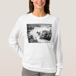 Mannen die vissen op Celilo-Herfsten Foto T-shirt