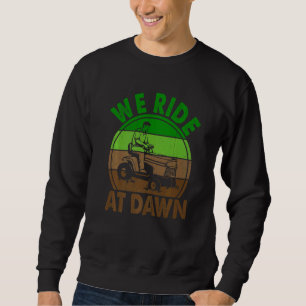 Mannen die we bij Dawn Lawn Mower Farmer Pap Tract Trui