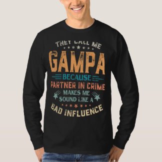Mannen die ze me gampa noemen omdat partner in mis t-shirt