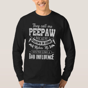 Mannen die ze me Peepaw noemen omdat partner in mi T-shirt