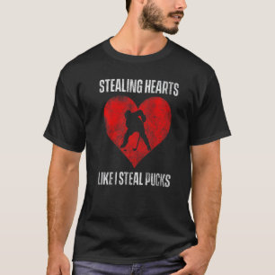Mannen diefstal harten zoals ik stelen pucks ijsho t-shirt