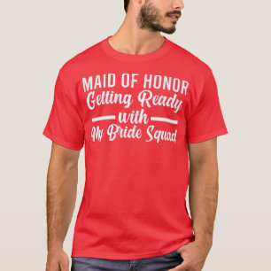 Mannen dienstmeisje eer steekpenningteam t-shirt