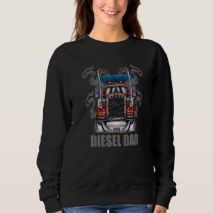 Mannen Diesel Vader Trucker Trucking 18 Wheeler Trui