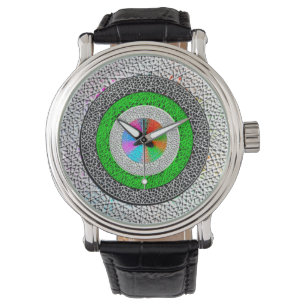 Mannen digitaal horloge Zwart leren riem wa