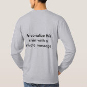 Mannen Dinosaurus Long-Sleeve Ugly Christmas T-Shi T-shirt (Achterkant)