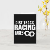 Mannen Dirt Track Racing Funny Race Quote Sprint C Kaart (Gele Bloem)