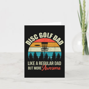 Mannen disc golfmand Quote Grappige disc golf Dad Kaart
