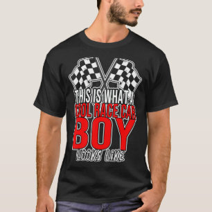 Mannen dit is wat een coole raceauto jongen Car Ra T-shirt