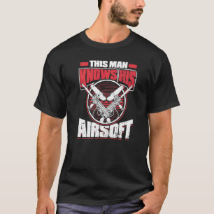 Mannen dit Man kent zijn Airsoft Combat Game Playe T-shirt