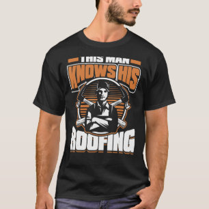 Mannen Dit Man kent zijn dakbedekking-overeenkomst T-shirt