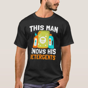 Mannen dit Man kent zijn detergenten school gewoon T-shirt
