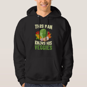 Mannen Dit Man kent zijn vegetgies Vegetable Organ Hoodie