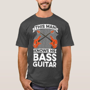 Mannen Dit Man kent z'n BassMusician Bassibass T-shirt