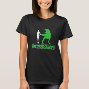 Mannen Divorcesaurus Echtscheidingspartij Scheidin T-shirt