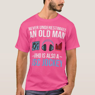 Mannen Dj Disk Jockey Audio Engineer Sound Guy Muz T-shirt