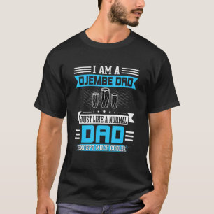 Mannen Djembe Papa Instrumentale Muzikant Muziekci T-shirt