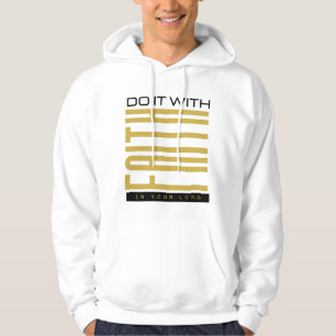 Mannen Doe het met het Bijbelse geloof Hoodie