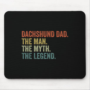 Mannen  Dog Dad Man Myth Legend Shirt, Dachshu Muismat