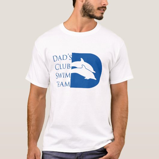 Mannen Dolphin T-shirt, wit T-shirt (Voorkant)