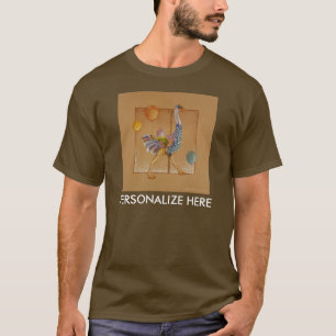 Mannen donkere T - shirts - Carrousel Ostrich