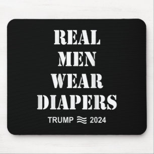 Mannen Draag luiers Trump 2024 Grappige Mannen Dra Muismat