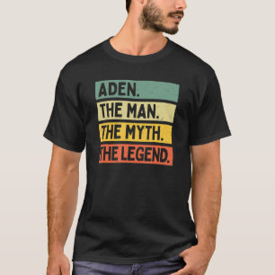 Mannen dragen het Man de mythe en de legendaraliz T-shirt
