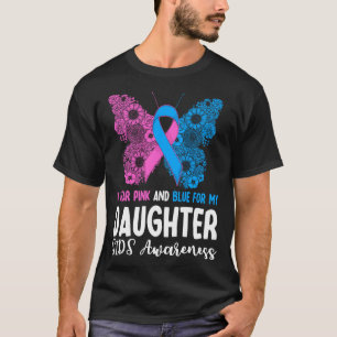 Mannen dragen roze en blauw voor dochter Sids T-shirt