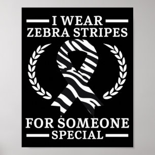 Mannen dragen zebra strepen voor iemand speciaal poster