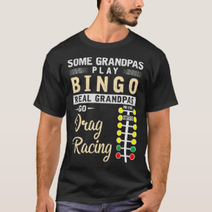 Mannen dragster voor raceweerstand t-shirt