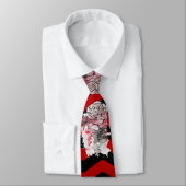 Mannen Dress Stropdas schedel Roos Gothic Chevron (Gebonden)