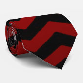 Mannen Dress Stropdas schedel Roos Gothic Chevron (Opgerold)