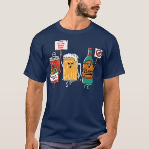 Mannen Drink Beer Funny T-shirt