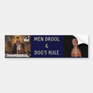 Mannen druol bumpersticker