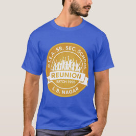Mannen DTEA LBN 1995 Goud op Blauw Wit T-shirt