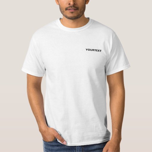 Mannen Dubbele T - shirts voegen je Word modern to (Voorkant)