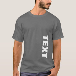 Mannen dubbelzijdig ontwerp grote lettertype tekst t-shirt